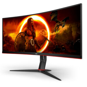 AOC G2 CU34G2XP Monitor PC 86,4 cm (34") 3440 x 1440 Pixel UltraWide Quad HD LED Nero, Rosso