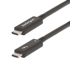 StarTech.com A40G2MB-TB4-CABLE Cavo Thunderbolt 2 m 40 Gbit/s Nero immagine principale StarTech.com A40G2MB-TB4-CABLE Cavo Thunderbolt 2 m 40 Gbit/s Nero