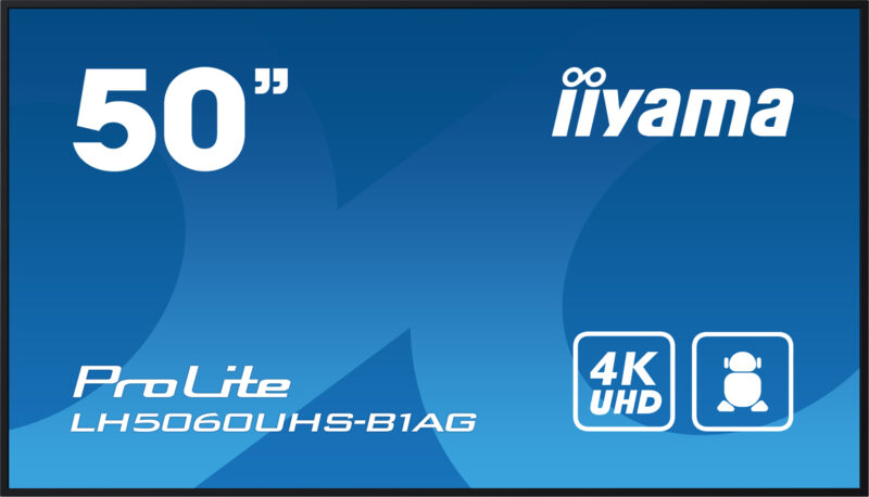 iiyama LH5060UHS-B1AG visualizzatore di messaggi Pannello A digitale 125,7 cm (49.5") LED Wi-Fi 500 cd/m² 4K Ultra HD Nero Processore integrato Android 11 24/7 immagine gallery 2 iiyama LH5060UHS-B1AG visualizzatore di messaggi Pannello A digitale 125,7 cm (49.5") LED Wi-Fi 500 cd/m² 4K Ultra HD Nero Processore integrato Android 11 24/7
