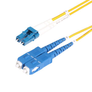 StarTech.com Cavo in fibra ottica duplex monomodale OS2 da LC a SC (UPC) da 15 m, 9/125µm, 100G, Insensibile alla piegatura, Bassa perdita di inserzione, Cavo patch in fibra 5LSZH immagine principale StarTech.com Cavo in fibra ottica duplex monomodale OS2 da LC a SC (UPC) da 1 m, 9/125µm, 100G, Insensibile alla piegatura, Bassa perdita di inserzione, Cavo patch in fibra LSZH