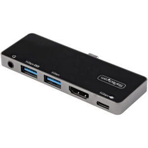 StarTech.com Adattatore Multiporta USB C a HDMI 4K 60Hz, Hub USB 3.0 a 3 porte, HDMI 2.0 Audio - USB-C Mini Docking station con 100W Power Delivery per Pc/notebook - Dock da viaggio universale USB Type-C/Thunderbolt immagine principale StarTech.com Adattatore Multiporta USB C a HDMI 4K 60Hz, Hub USB 3.0 a 3 porte, HDMI 2.0 Audio - USB-C Mini Docking station con 100W Power Delivery per Pc/notebook - Dock da viaggio universale USB Type-C/Thunderbolt