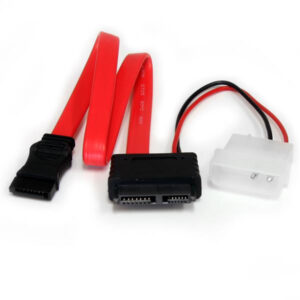 StarTech.com Adattatore cavo slimline SATA a SATA e alimentazione LP4 30,5 cm immagine principale StarTech.com Adattatore cavo slimline SATA a SATA e alimentazione LP4 30,5 cm