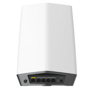 NETGEAR Orbi Pro WiFi 6 Tri-band Mesh System Router (SXR80) Banda tripla (2.4 GHz/5 GHz/5 GHz) Wi-Fi 6 (802.11ax) Grigio, Bianco 4 Interno