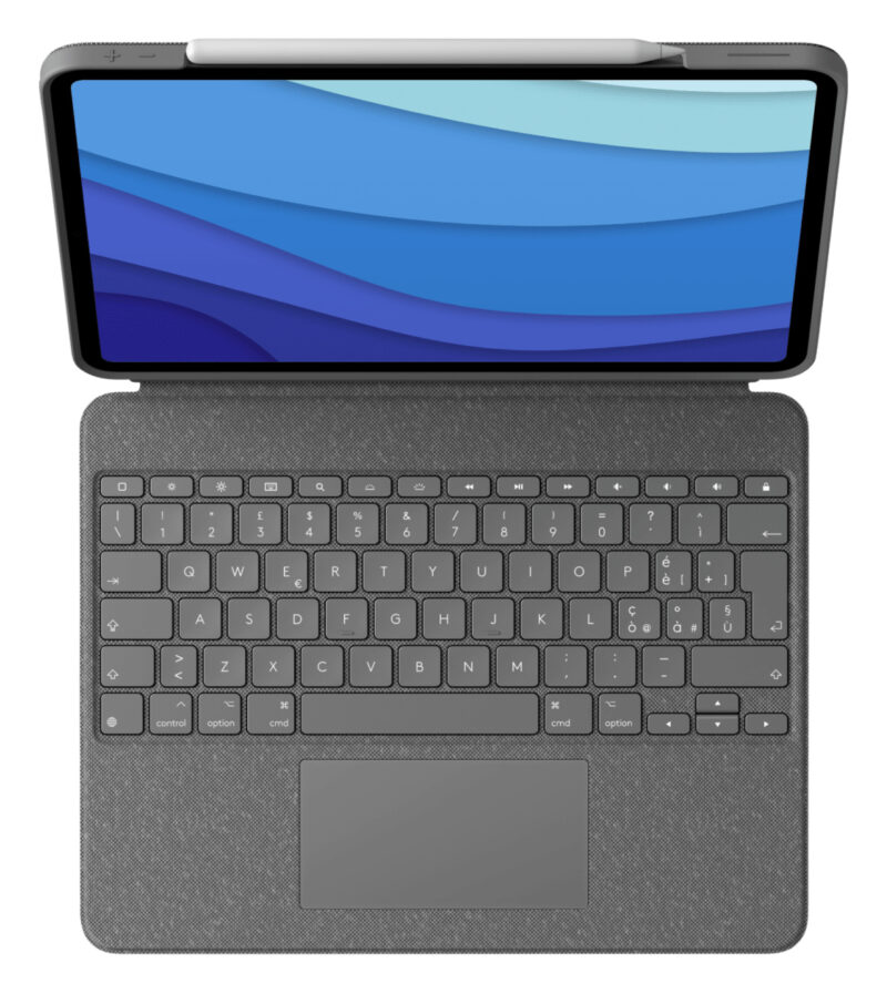 Logitech 920-010212 tastiera per dispositivo mobile QWERTY Italiano Smart Connector Grigio immagine principale Logitech 920-010212 tastiera per dispositivo mobile QWERTY Italiano Smart Connector Grigio