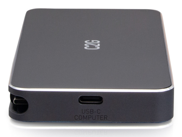 C2G Docking station USB-C 7 in 1 con tecnologia MST a doppio display con HDMI, DisplayPort, Ethernet, USB e Power Delivery fino a 100 W - 4K 60 Hz