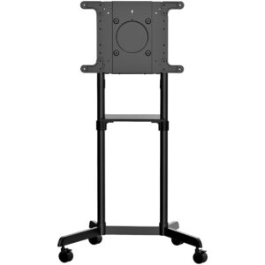 StarTech.com Carrello porta TV con ruote - Supporto TV portatile per schermi VESA da 37-70" (70 kg) - Supporto TV con ripiano e scomparto di appoggio - Schermo girevole/inclinabile - Carrello TV universale su ruote