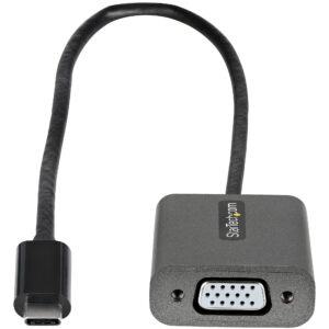 StarTech.com Adattatore USB C VGA - Adattatore Dongle da USB Type-C a VGA 1080p - Convertitore video da USB-C (modalità DP Alt) a monitor/display VGA - Compatibile con Thunderbolt 3 - Cavo lungo 30 cm immagine gallery 2 StarTech.com Adattatore USB C VGA - Adattatore Dongle da USB Type-C a VGA 1080p - Convertitore video da USB-C (modalità DP Alt) a monitor/display VGA - Compatibile con Thunderbolt 3 - Cavo lungo 30 cm