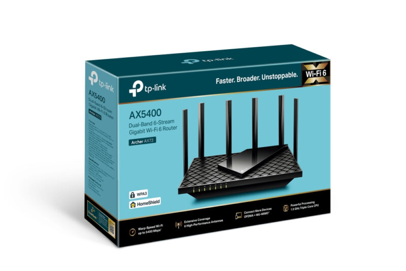 TP-Link Archer AX73 router wireless Gigabit Ethernet Dual-band (2.4 GHz/5 GHz) Nero immagine gallery 4 TP-Link Archer AX73 router wireless Gigabit Ethernet Dual-band (2.4 GHz/5 GHz) Nero