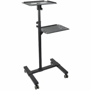 StarTech.com Supporto per proiettore e laptop mobile - Carrello portatile per proiettore resistente (2 ripiani, reggono 10kg ciascuno) - Supporto videoproiettore regolabile in altezza con ruote bloccabili immagine principale StarTech.com Supporto per proiettore e laptop mobile - Carrello portatile per proiettore resistente (2 ripiani, reggono 10kg ciascuno) - Supporto videoproiettore regolabile in altezza con ruote bloccabili