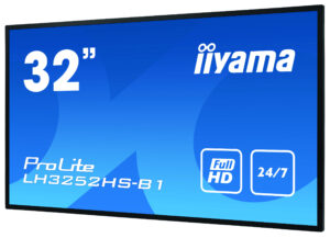iiyama LH3252HS-B1 visualizzatore di messaggi Pannello piatto per segnaletica digitale 80 cm (31.5") IPS 400 cd/m² Full HD Nero Processore integrato Android 8.0