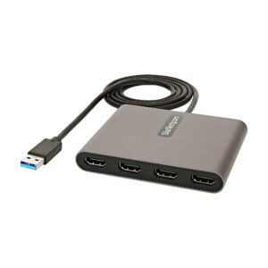 StarTech.com Adattatore USB-A a HDMI 1080p 60 Hz a 4 porte - Convertitore USB tipo A a HDMI - Multi Monitor Dongle Adapter - Adattatore multiporta/Replicatore di porte USB Type A a 4x HDMI immagine principale StarTech.com Adattatore USB-A a HDMI 1080p 60 Hz a 4 porte - Convertitore USB tipo A a HDMI - Multi Monitor Dongle Adapter - Adattatore multiporta/Replicatore di porte USB Type A a 4x HDMI