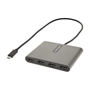 StarTech.com Adattatore USB-C a HDMI 1080p 60 Hz a 4 porte - Convertitore USB Tipo C a HDMI - Multi Monitor Dongle Adapter - Adattatore multiporta/Replicatore di porte USB Type C a 4x HDMI immagine principale StarTech.com Adattatore USB-C a HDMI 1080p 60 Hz a 4 porte - Convertitore USB Tipo C a HDMI - Multi Monitor Dongle Adapter - Adattatore multiporta/Replicatore di porte USB Type C a 4x HDMI