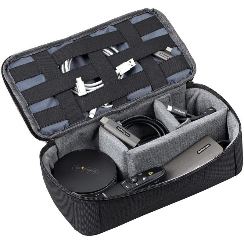 StarTech.com Zaino per Laptop 17.3" con Custodia per Accessori Rimovibile - Zaino per Professionisti Informatici in Nylon Balistico per Lavoro/Viaggi - Zaino porta PC Ergonomico con Tasche per Notebook/Tablet