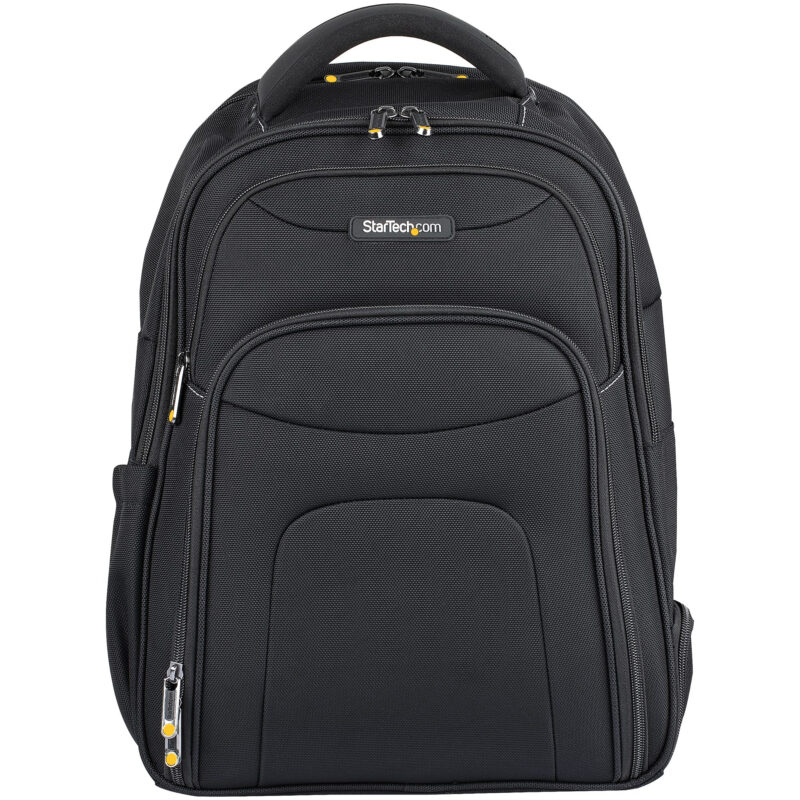 StarTech.com Zaino per Laptop 17.3" con Custodia per Accessori Rimovibile - Zaino per Professionisti Informatici in Nylon Balistico per Lavoro/Viaggi - Zaino porta PC Ergonomico con Tasche per Notebook/Tablet