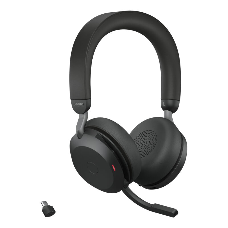 Jabra Evolve2 75 Auricolare Con cavo e senza cavo A Padiglione Musica e Chiamate USB tipo-C Bluetooth Base di ricarica Nero immagine gallery 3 Jabra Evolve2 75 Auricolare Con cavo e senza cavo A Padiglione Ufficio USB tipo-C Bluetooth Nero
