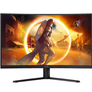 AOC G4 CQ32G4VE Monitor PC 80 cm (31.5") 2560 x 1440 Pixel Quad HD LCD Nero, Grigio
