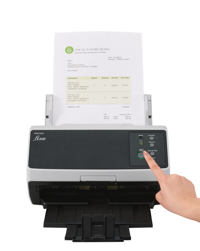 Ricoh FI-8150 ADF + scanner ad alimentazione manuale 600 x 600 DPI A4 Nero, Grigio immagine gallery 2 Ricoh FI-8150 ADF + scanner ad alimentazione manuale 600 x 600 DPI A4 Nero, Grigio