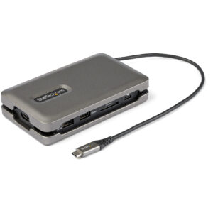 StarTech.com Adattatore Multiporta USB C - Da USB C a HDMI 2.0 4K 60Hz - Hub USB 2 Porte 10Gbps - 100W Power Delivery Pass-through - GbE - SD/MicroSD - Mini DockStation USB Type-C - Cavo da 25cm immagine principale StarTech.com Adattatore Multiporta USB C - Da USB C a HDMI 2.0 4K 60Hz - Hub USB 2 Porte 10Gbps - 100W Power Delivery Pass-through - GbE - SD/MicroSD - Mini DockStation USB Type-C - Cavo da 25cm