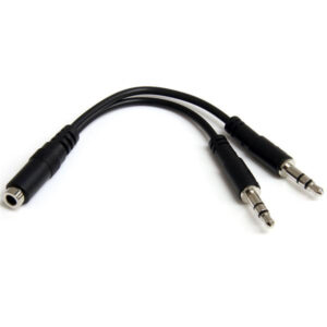 StarTech.com Adattatore splitter cuffie a 4 pin da 3,5 mm a 2x 3,5 mm a 3 pin - F/M immagine principale StarTech.com Adattatore splitter cuffie a 4 pin da 3,5 mm a 2x 3,5 mm a 3 pin - F/M