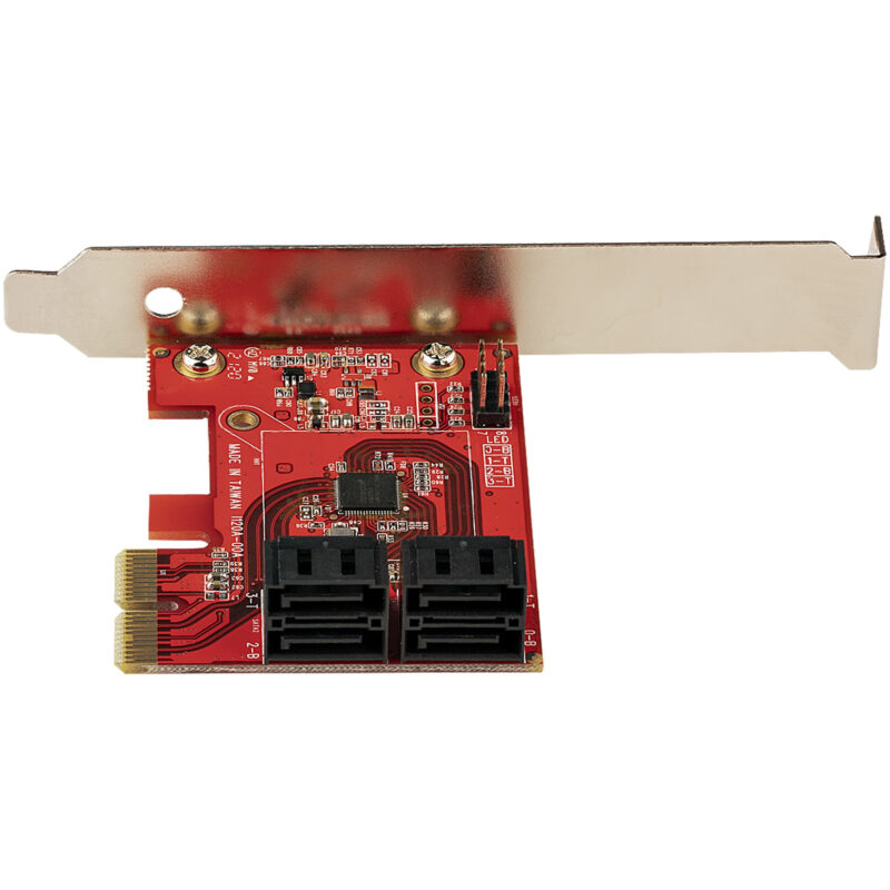 StarTech.com Scheda PCIe SATA - Scheda di Espansione PCIe SATA a 4 porte 6 Gbps - Staffa a Profilo Basso/Alto - ASM1062 senza RAID - Convertitore PCI Express SATA per SSD/HDD immagine gallery 4 StarTech.com Scheda PCIe SATA - Scheda di Espansione PCIe SATA a 4 porte 6 Gbps - Staffa a Profilo Basso/Alto - ASM1062 senza RAID - Convertitore PCI Express SATA per SSD/HDD