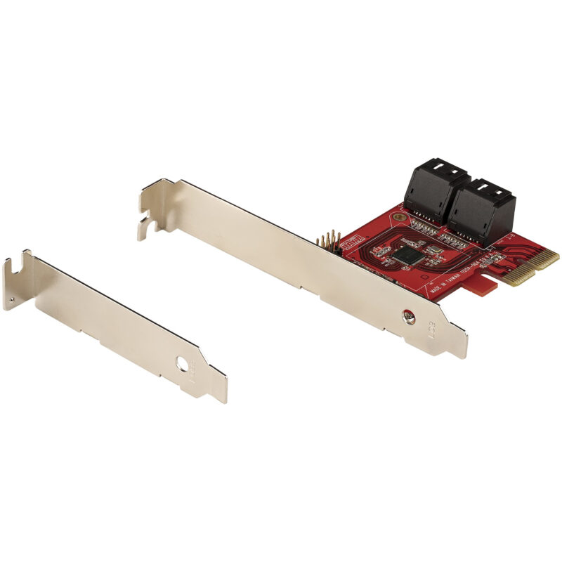 StarTech.com Scheda PCIe SATA - Scheda di Espansione PCIe SATA a 4 porte 6 Gbps - Staffa a Profilo Basso/Alto - ASM1062 senza RAID - Convertitore PCI Express SATA per SSD/HDD immagine gallery 8 StarTech.com Scheda PCIe SATA - Scheda di Espansione PCIe SATA a 4 porte 6 Gbps - Staffa a Profilo Basso/Alto - ASM1062 senza RAID - Convertitore PCI Express SATA per SSD/HDD