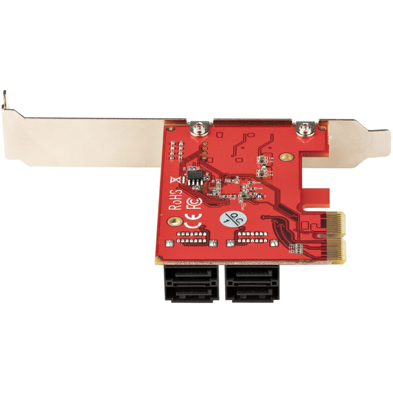 StarTech.com Scheda PCIe SATA - Scheda di Espansione PCIe SATA a 4 porte 6 Gbps - Staffa a Profilo Basso/Alto - ASM1062 senza RAID - Convertitore PCI Express SATA per SSD/HDD immagine gallery 5 StarTech.com Scheda PCIe SATA - Scheda di Espansione PCIe SATA a 4 porte 6 Gbps - Staffa a Profilo Basso/Alto - ASM1062 senza RAID - Convertitore PCI Express SATA per SSD/HDD