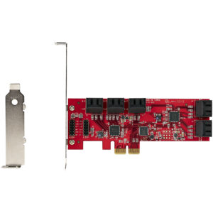 StarTech.com Scheda PCIe SATA - Scheda di Espansione PCIe SATA a 10 porte - 6 Gbps - Staffa a Profilo Basso/Alto - 10 Connettori SATA - ASM1062 Senza Raid - Convertitore da PCI Express a SATA immagine gallery 8 StarTech.com Scheda PCIe SATA - Scheda di Espansione PCIe SATA a 10 porte - 6 Gbps - Staffa a Profilo Basso/Alto - 10 Connettori SATA - ASM1062 Senza Raid - Convertitore da PCI Express a SATA