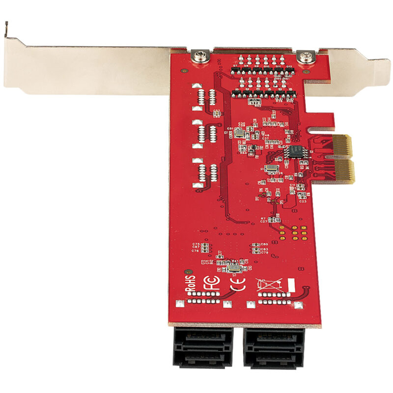 StarTech.com Scheda PCIe SATA - Scheda di Espansione PCIe SATA a 10 porte - 6 Gbps - Staffa a Profilo Basso/Alto - 10 Connettori SATA - ASM1062 Senza Raid - Convertitore da PCI Express a SATA immagine gallery 5 StarTech.com Scheda PCIe SATA - Scheda di Espansione PCIe SATA a 10 porte - 6 Gbps - Staffa a Profilo Basso/Alto - 10 Connettori SATA - ASM1062 Senza Raid - Convertitore da PCI Express a SATA
