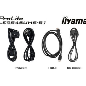 iiyama LE9845UHS-B1 visualizzatore di messaggi Pannello piatto per segnaletica digitale 2,49 m (98") LED Wi-Fi 350 cd/m² 4K Ultra HD Nero Processore integrato Android 8.0 18/7