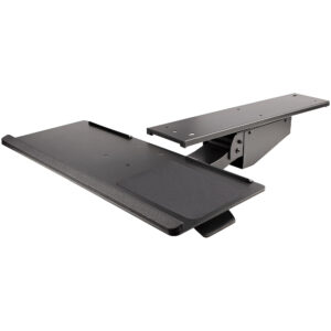 StarTech.com Porta tastiera estraibile per scrivania - Ripiano scorrevole sotto scrivania per tastiera PC - Mensola ergonomica con tappetino per mouse e poggiapolsi 255x670mm- Supporto regolabile in altezza Inclinabile/orientabile