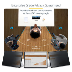 StarTech.com Filtro privacy a 4 posizioni per Surface Pro 8/9/X Laptop da 13", modalità verticale/orizzontale, abilitato al Touch, visione a +/-30°, blocca fino al 51% di luce blu, Antiriflesso