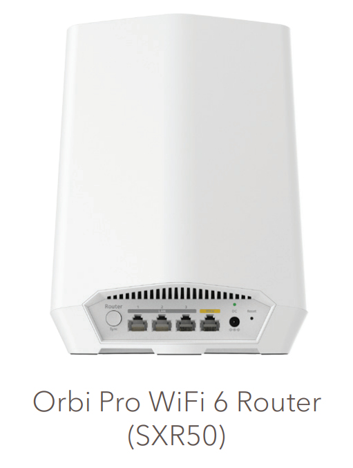 NETGEAR SXR50 Banda tripla (2.4 GHz/5 GHz/5 GHz) Wi-Fi 6 (802.11ax) Bianco 4 Interno