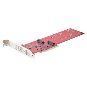 StarTech.com Adattatore PCI Express M.2 NVMe - Scheda Adattatore PCIe 4.0 x8 x16 a Doppio SSD M.2 NVMe or AHCI, 7.8Gbps per disco - Biforcazione richiesta - Compatibile con Windows/Linux immagine principale StarTech.com Adattatore PCI Express M.2 NVMe - Scheda Adattatore PCIe 4.0 x8 x16 a Doppio SSD M.2 NVMe or AHCI, 7.8Gbps per disco - Biforcazione richiesta - Compatibile con Windows/Linux