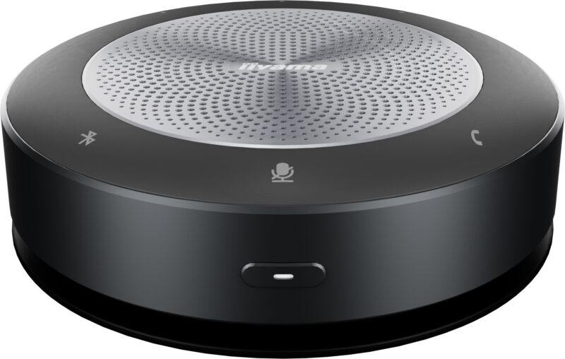 iiyama UC SPK01L microfono Bluetooth Nero, Grigio 4.2+EDR