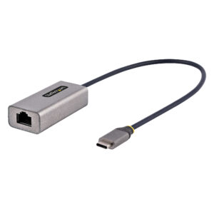 StarTech.com Adattatore da USB-C a Lan, Convertitore di Rete da USB 3.0 a Ethernet Gigabit - 10/100/1000 Mbps, Interfaccia da USB Type-C a RJ45 Ethernet (GbE), cavo integrato da 30 cm, installazione senza driver immagine principale StarTech.com Adattatore da USB-C a Lan, Convertitore di Rete da USB 3.0 a Ethernet Gigabit - 10/100/1000 Mbps, Interfaccia da USB Type-C a RJ45 Ethernet (GbE), cavo integrato da 30 cm, installazione senza driver