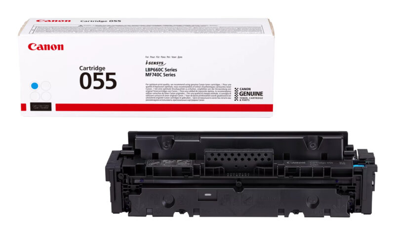 Canon 055 cartuccia toner 1 pz Originale Ciano immagine principale Canon 055 cartuccia toner 1 pz Originale Ciano