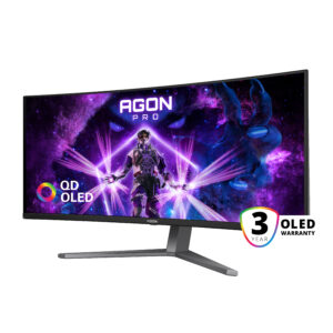 AOC AGON PRO AG346UCD Monitor PC 86,4 cm (34") 3440 x 1440 Pixel Wide Quad HD QD-OLED Nero, Grigio immagine gallery 7 AOC AGON PRO AG346UCD Monitor PC 86,4 cm (34") 3440 x 1440 Pixel Wide Quad HD QD-OLED Nero, Grigio