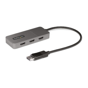 StarTech.com Adattatore DP HDMI a 3 Porte - Hub MST da DisplayPort a HDMI 4K 60Hz - Convertitore DP1.4 a Multi Monitor HDMI per Notebook - Splitter HDMI con Cavo Integrato da 30cm, Alimentato da USB - Solo Windows immagine principale StarTech.com Adattatore DP HDMI a 3 Porte - Hub MST da DisplayPort a HDMI 4K 60Hz - Convertitore DP1.4 a Multi Monitor HDMI per Notebook - Splitter HDMI con Cavo Integrato da 30cm, Alimentato da USB - Solo Windows