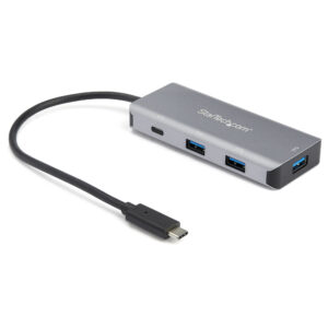 StarTech.com Hub USB C a 4 porte con 3x USB A e 1x USB C - Hub USB SuperSpeed 10Gbps USB Type-C 3.1/3.2 Gen 2 - Alimentato tramite USB - Adattatore compatto da USB tipo C a USB Hub per portatili/pc - Alluminio immagine principale StarTech.com Hub USB C a 4 porte con 3x USB A e 1x USB C - Hub USB SuperSpeed 10Gbps USB Type-C 3.1/3.2 Gen 2 - Alimentato tramite USB - Adattatore compatto da USB tipo C a USB Hub per portatili/pc - Alluminio