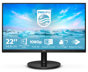 Philips V Line 221V8A/00 LED display 54,6 cm (21.5") 1920 x 1080 Pixel Full HD Nero immagine principale Philips V Line 221V8A/00 LED display 54,6 cm (21.5") 1920 x 1080 Pixel Full HD Nero