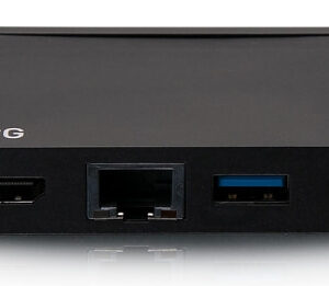 C2G Dock compatta USB-C 4 in 1 con HDMI, USB-A, Ethernet e tecnologia Power Delivery USB-C fino a 100 W - 4K 30 Hz