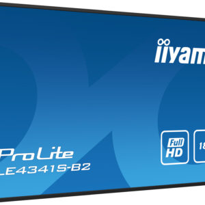 iiyama PROLITE LE4341S-B2 Pannello piatto per segnaletica digitale 108 cm (42.5") LCD 350 cd/m² Full HD Nero 18/7 immagine gallery 3 iiyama PROLITE LE4341S-B2 Pannello piatto per segnaletica digitale 108 cm (42.5") LCD 350 cd/m² Full HD Nero 18/7