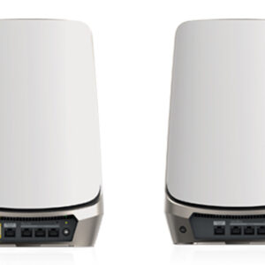 NETGEAR Orbi Quad-band RBKE963 AXE11000 WiFi 6E Mesh System Quad-band (2.4 GHz / 5 GHz-1 / 5 GHz-2 / 6 GHz) Wi-Fi 6 (802.11ax) Grigio, Bianco 16 Interno