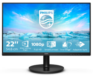 Philips V Line 221V8/00 Monitor PC 54,6 cm (21.5") 1920 x 1080 Pixel Full HD LED Nero immagine principale Philips V Line 221V8/00 Monitor PC 54,6 cm (21.5") 1920 x 1080 Pixel Full HD LED Nero