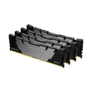 Kingston Technology FURY 128GB 3600MT/s DDR4 CL18 DIMM (Kit da 4) Renegade Black immagine principale Kingston Technology FURY 32GB 3600MT/s DDR4 CL16 DIMM (Kit da 4) Renegade Black