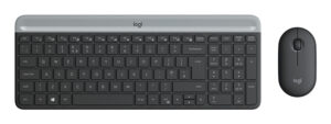 Logitech 920-009190 tastiera Mouse incluso Universale RF Wireless AZERTY Francese Grafite immagine principale Logitech 920-009190 tastiera Mouse incluso Universale RF Wireless AZERTY Francese Grafite