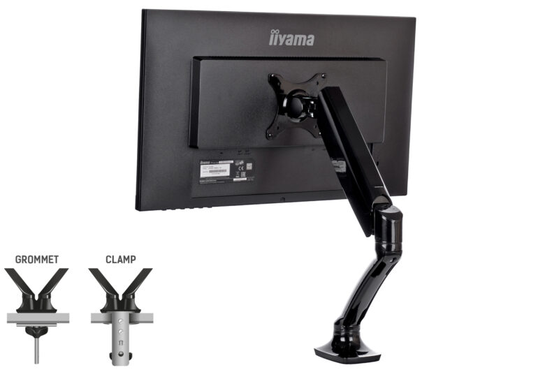 iiyama DS3001C-B1 Supporti a parete per TV 68,6 cm (27") Scrivania Nero