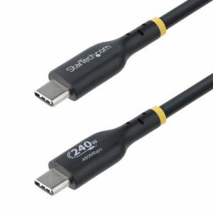 StarTech.com Cavo di Ricarica USB-C da 3m, cavo USB-C certificato USB-IF, 240W PD EPR, cavo trasferimento dati USB 2.0 Tipo-C per laptop, rivestimento in TPE, M/M immagine principale StarTech.com Cavo di Ricarica USB-C da 3m, cavo USB-C certificato USB-IF, 240W PD EPR, cavo trasferimento dati USB 2.0 Tipo-C per laptop, rivestimento in TPE, M/M