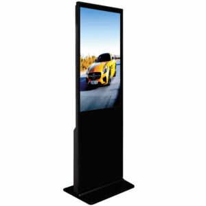 Smart Media KIO-49K visualizzatore di messaggi Design totem 124,5 cm (49") LCD 4K Ultra HD Nero Touch screen Processore integrato Windows 10 Pro