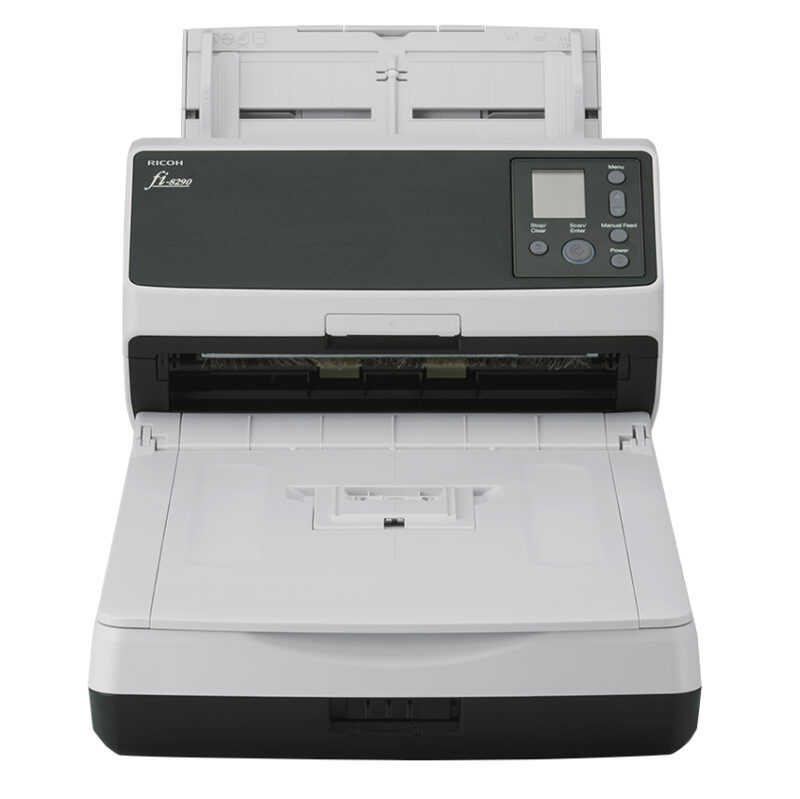 Ricoh fi-8290 ADF + scanner ad alimentazione manuale 600 x 600 DPI A4 Nero, Grigio immagine principale Ricoh fi-8290 ADF + scanner ad alimentazione manuale 600 x 600 DPI A4 Nero, Grigio